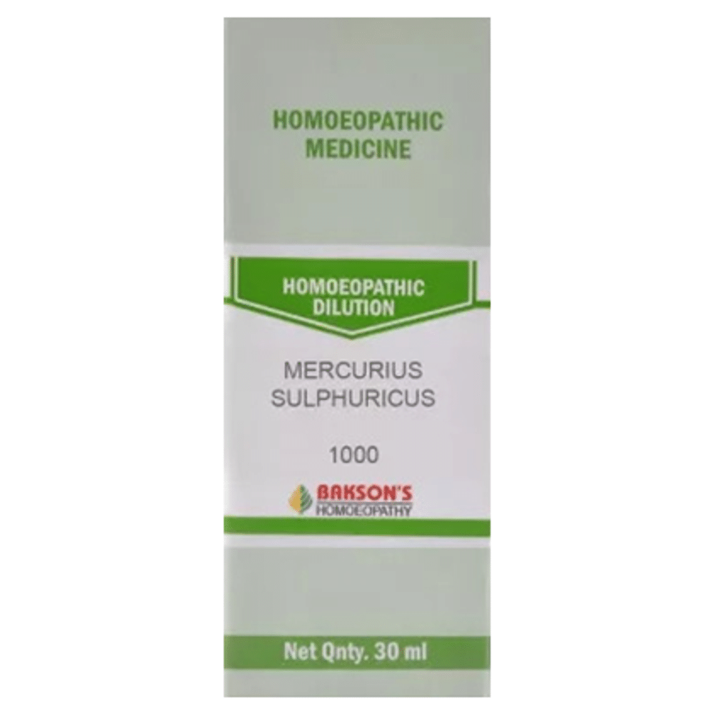Bakson's Homeopathy Mercurius Sulphuricus Dilution 1000 CH