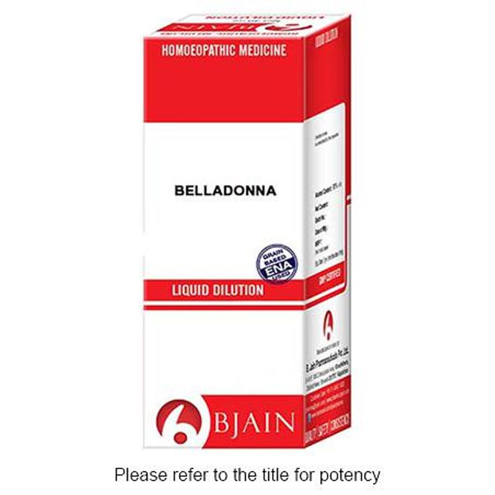 Bjain Belladonna Dilution 1000 CH Bjain Belladonna Dilution 1000 CH
