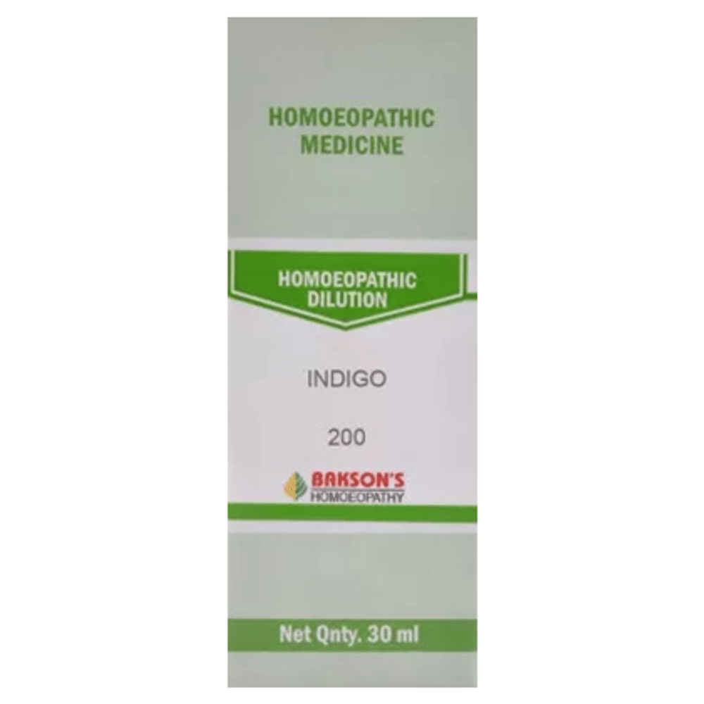 Bakson's Homeopathy Indigo Dilution 200 Bakson's Homeopathy Indigo Dilution 200
