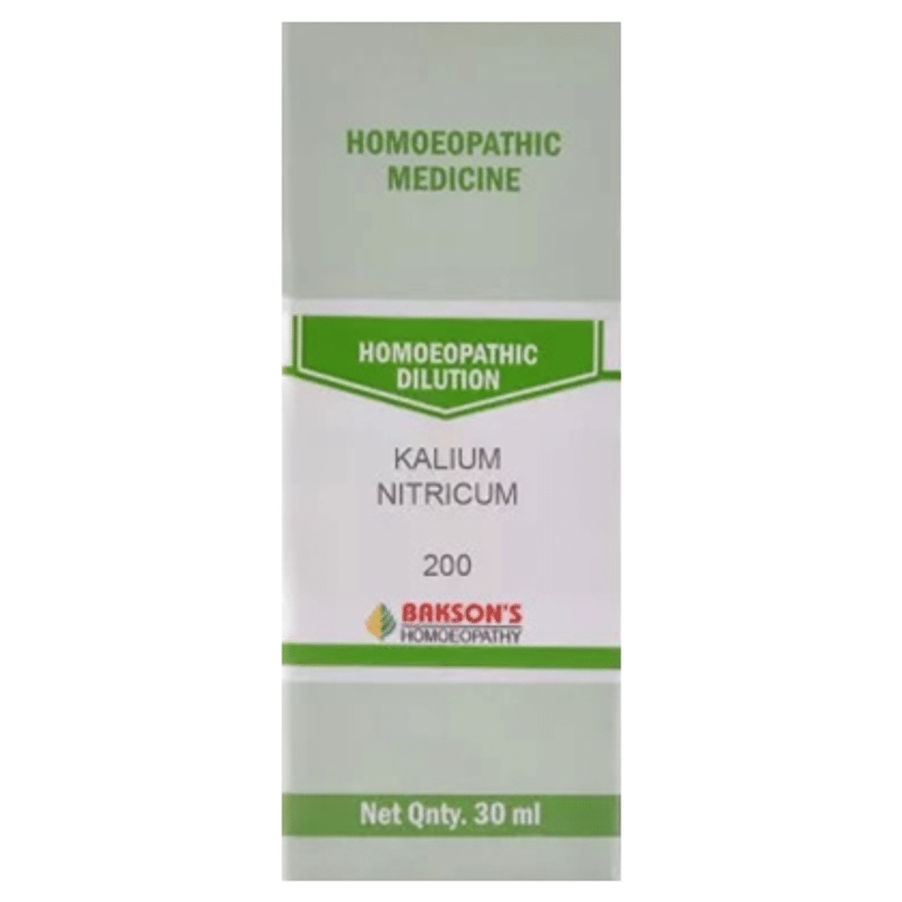 Bakson's Homeopathy Kalium Nitricum Dilution 200 Bakson's Homeopathy Kalium Nitricum Dilution 200