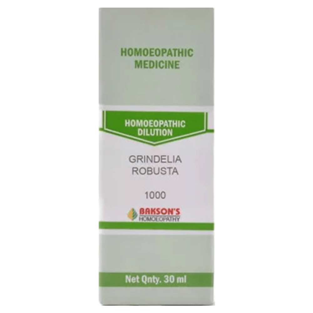 Bakson's Homeopathy Grindelia Robusta Dilution 1000 CH Bakson's Homeopathy Grindelia Robusta Dilution 1000 CH
