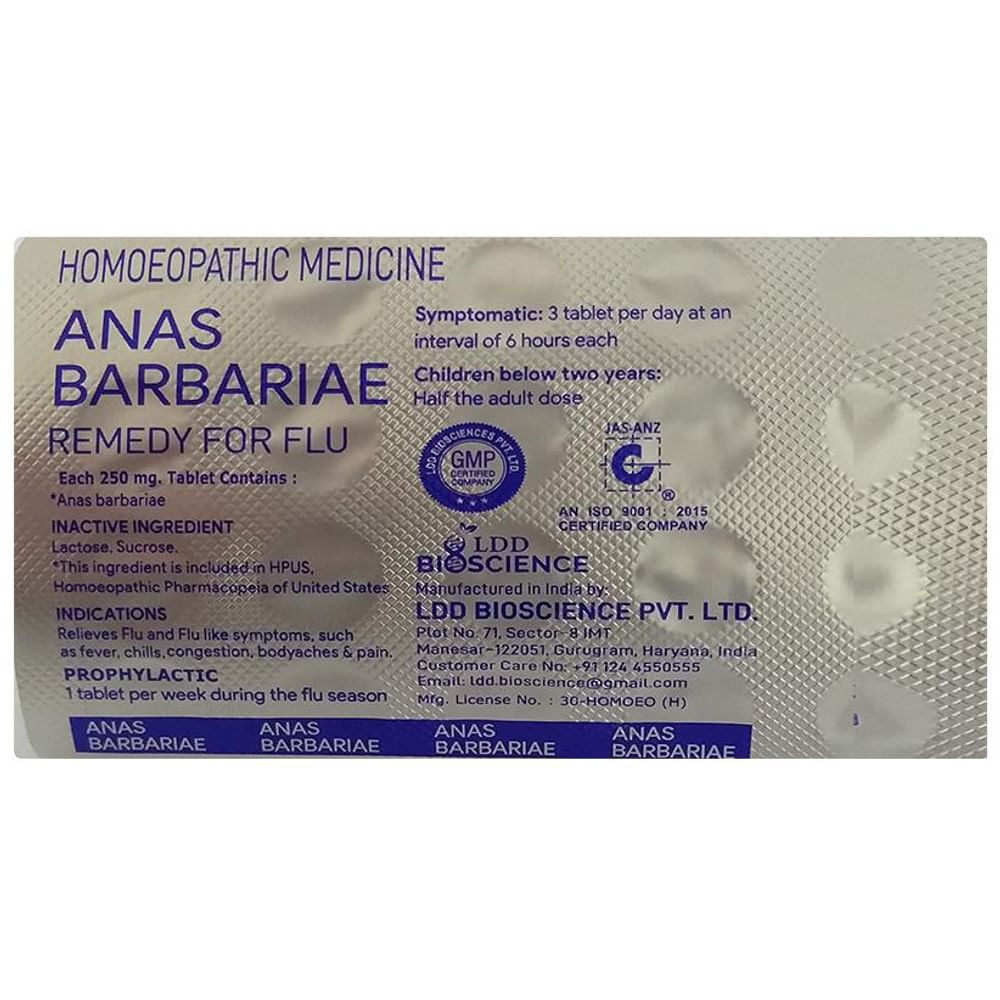 LDD Bioscience Anas Barbariae Tablet LDD Bioscience Anas Barbariae Tablet