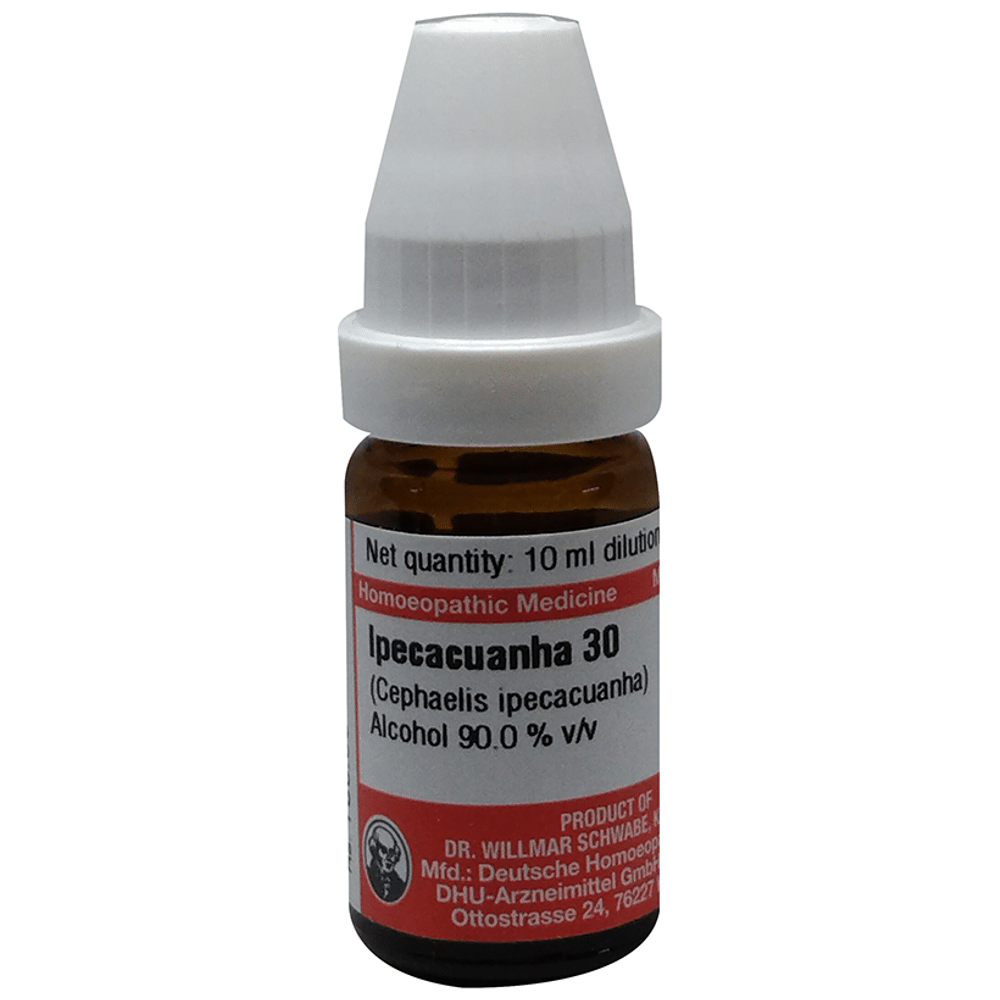 Dr Willmar Schwabe Germany Ipecacuanha (Cephaelis Ipecacuanha) Dilution 30 Dr Willmar Schwabe Germany Ipecacuanha (Cephaelis Ipecacuanha) Dilution 30