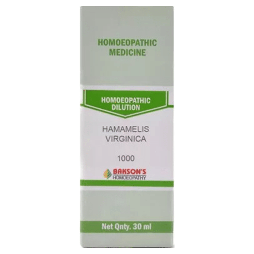 Bakson's Homeopathy Hamamelis Virginica Dilution 1000 CH