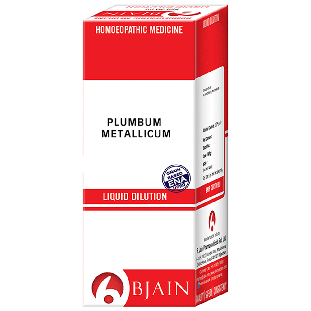 Bjain Plumbum Metallicum Dilution 10M CH Bjain Plumbum Metallicum Dilution 10M CH