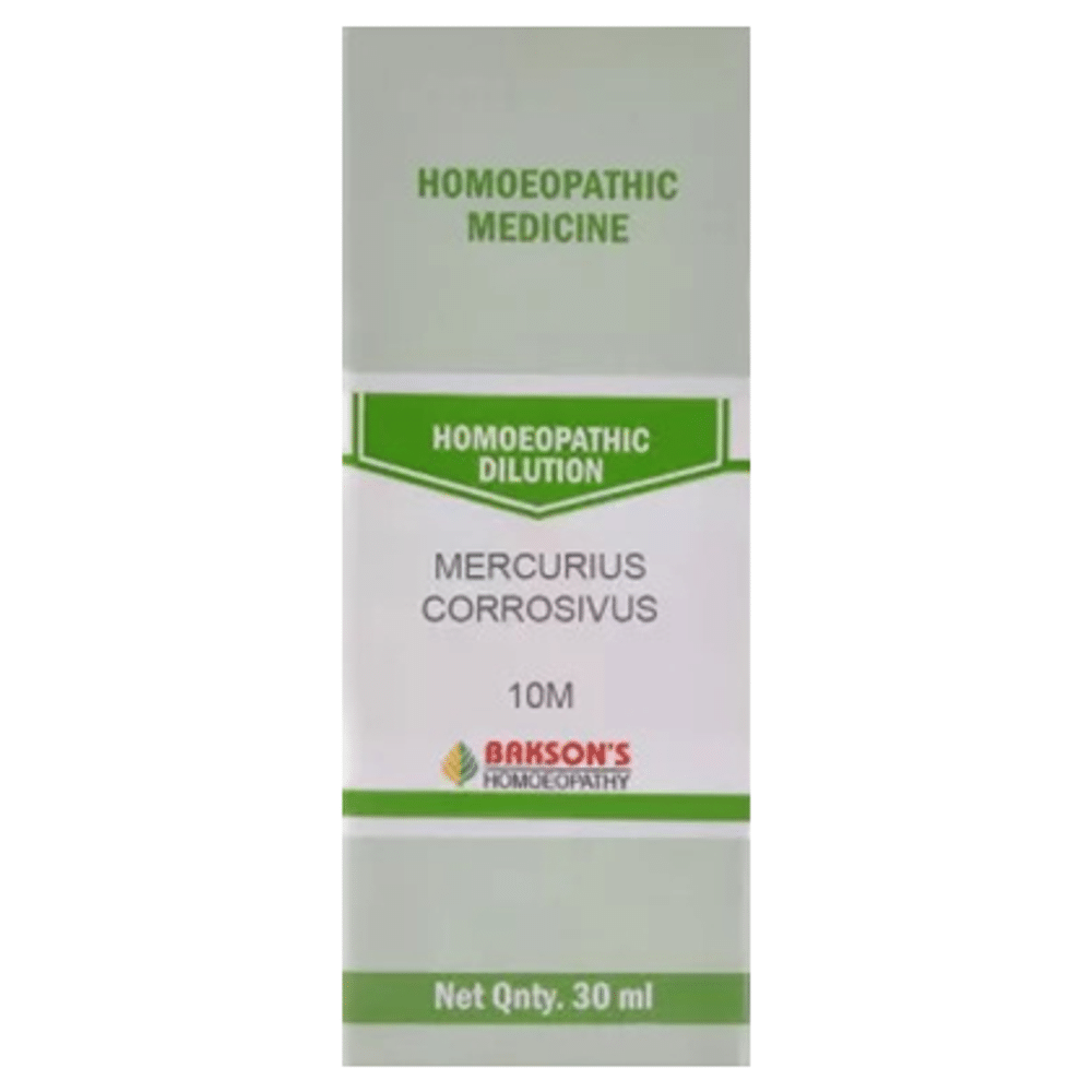 Bakson's Homeopathy Mercurius Corrosivus Dilution 10M