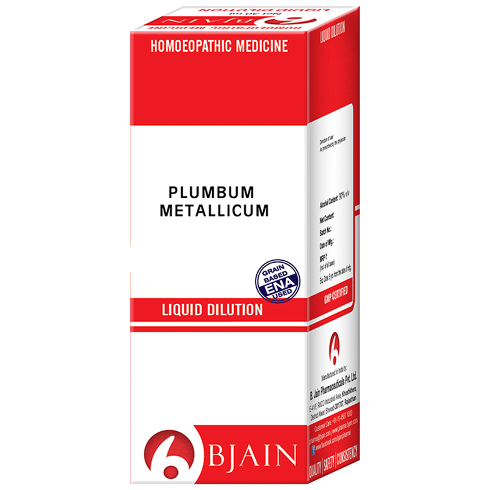 Bjain Plumbum Metallicum Dilution 10M CH Bjain Plumbum Metallicum Dilution 10M CH