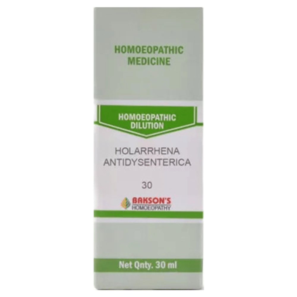 Bakson's Homeopathy Holarrhena Antidysenterica Dilution 30 Bakson's Homeopathy Holarrhena Antidysenterica Dilution 30