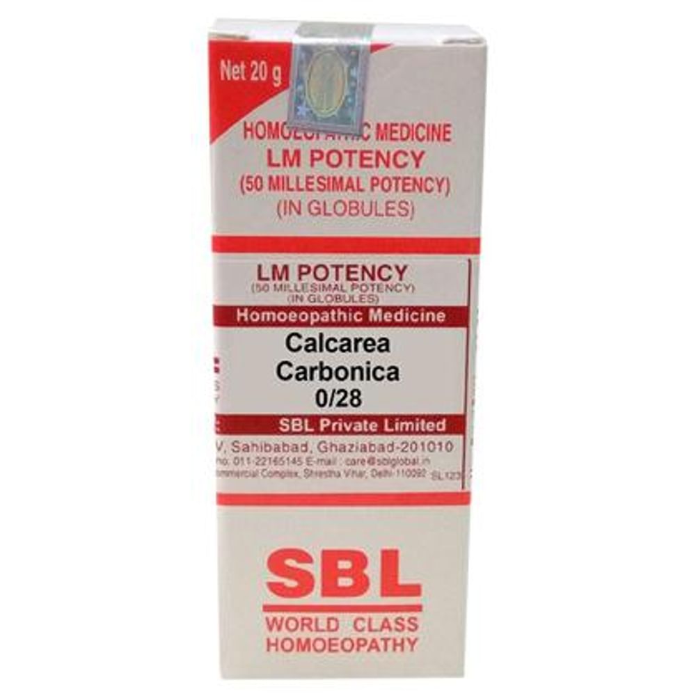 SBL Calcarea Carbonica 0/28 LM SBL Calcarea Carbonica 0/28 LM