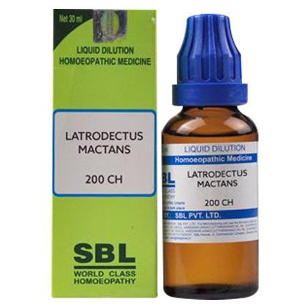 SBL Latrodectus Mactans Dilution 200 CH SBL Latrodectus Mactans Dilution 200 CH