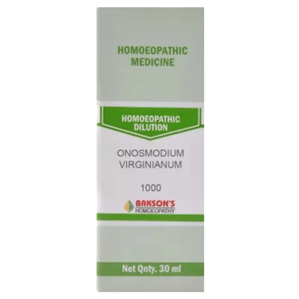 Bakson's Homeopathy Onosmodium Virginianum Dilution 1000 CH Bakson's Homeopathy Onosmodium Virginianum Dilution 1000 CH