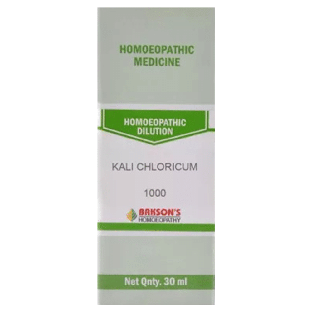Bakson's Homeopathy Kali Chloricum Dilution 1000 CH Bakson's Homeopathy Kali Chloricum Dilution 1000 CH