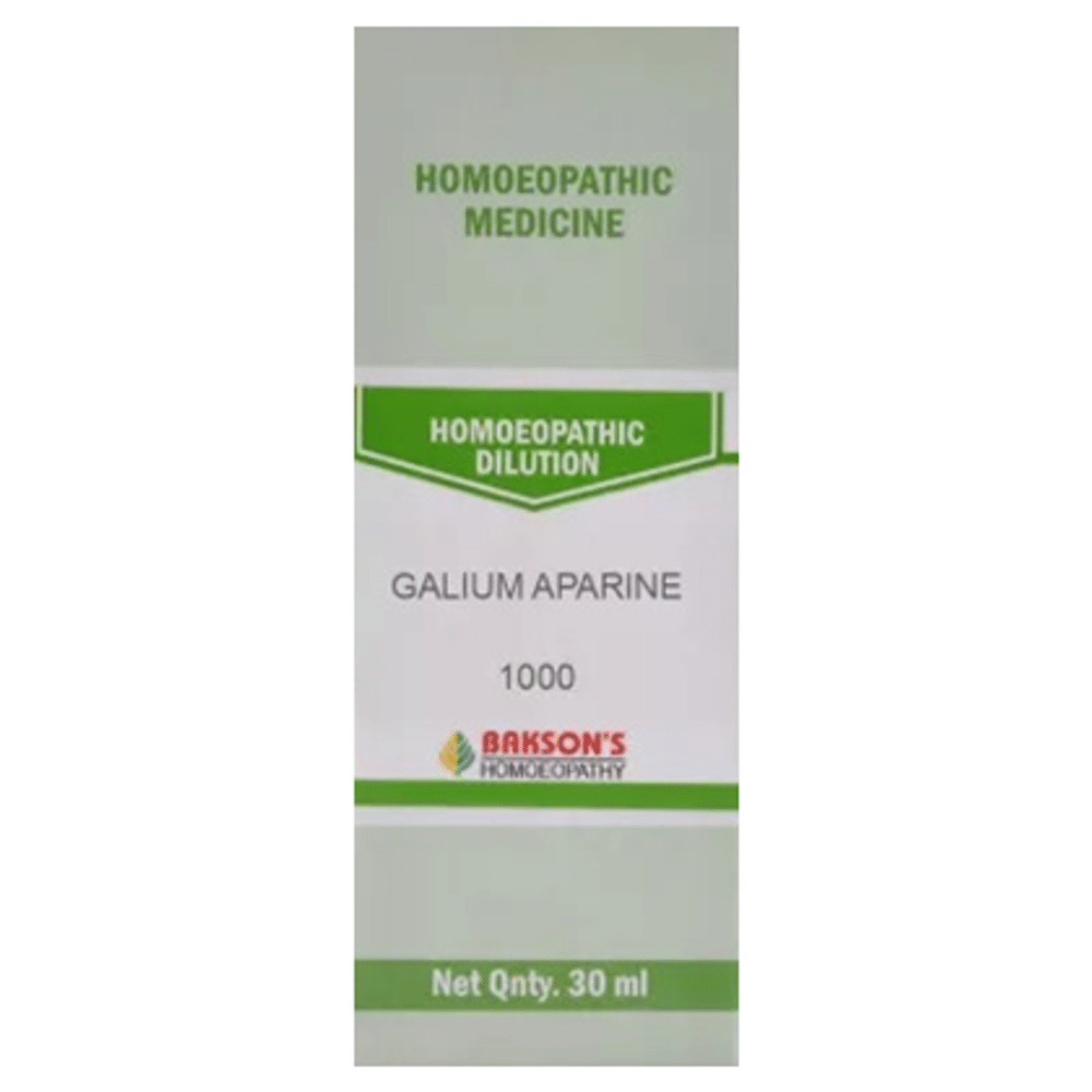 Bakson's Homeopathy Galium Aparine Dilution 1000 CH