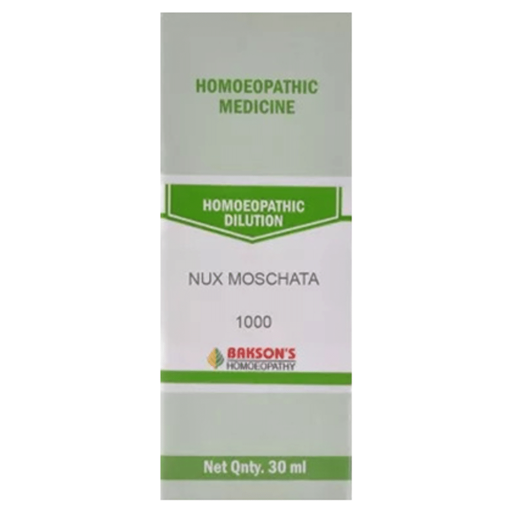 Bakson's Homeopathy Nux Moschata Dilution 1000 CH