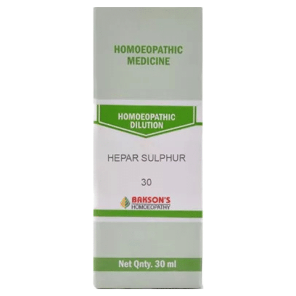 Bakson's Homeopathy Hepar Sulphur Dilution 30