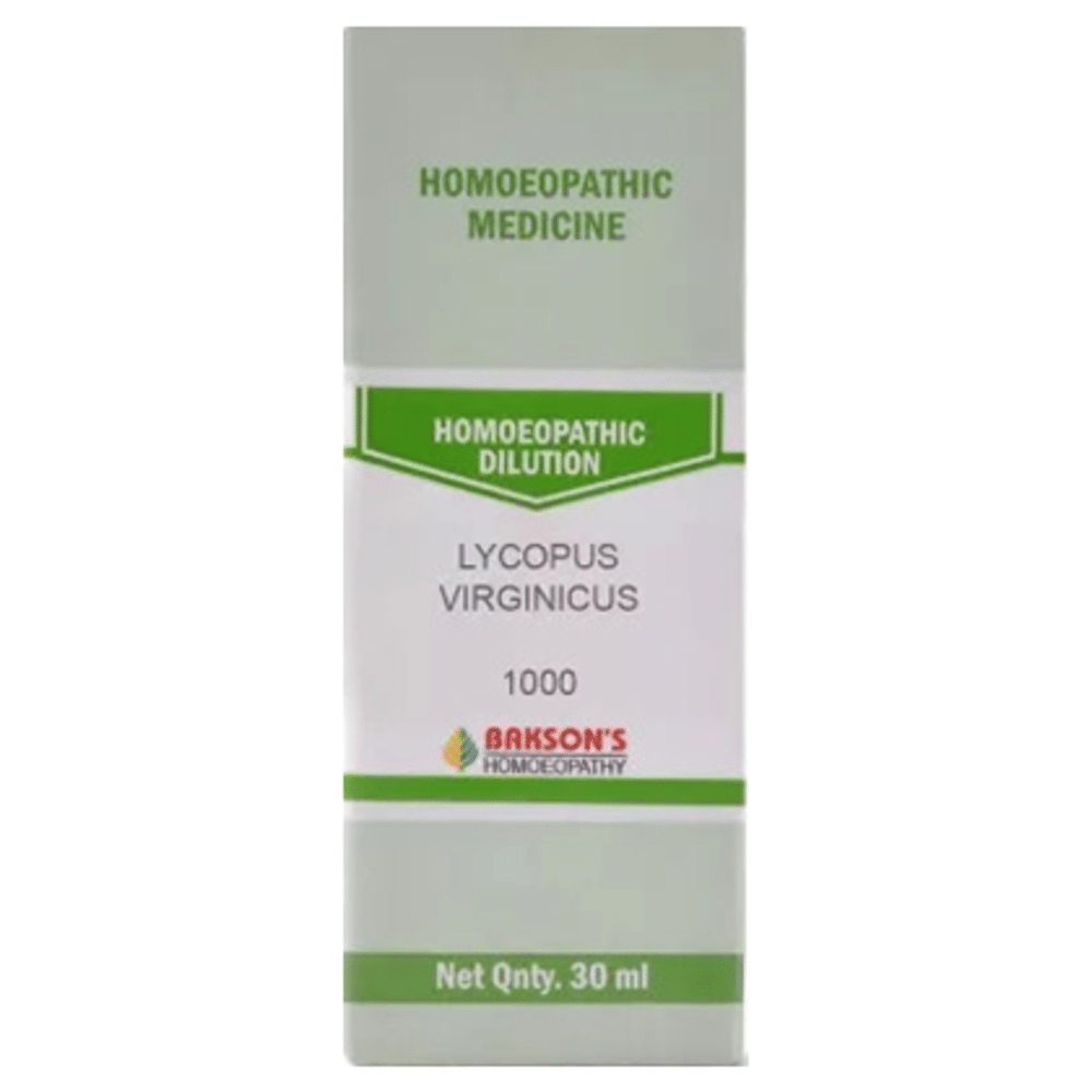 Bakson's Homeopathy Lycopus Virginicus Dilution 1000 CH