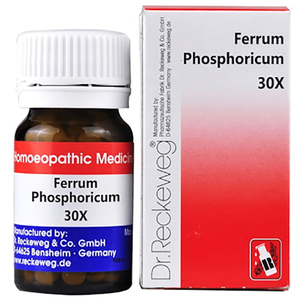 Dr. Reckeweg Ferrum Phosphoricum Biochemic Tablet 30X Dr. Reckeweg Ferrum Phosphoricum Biochemic Tablet 30X