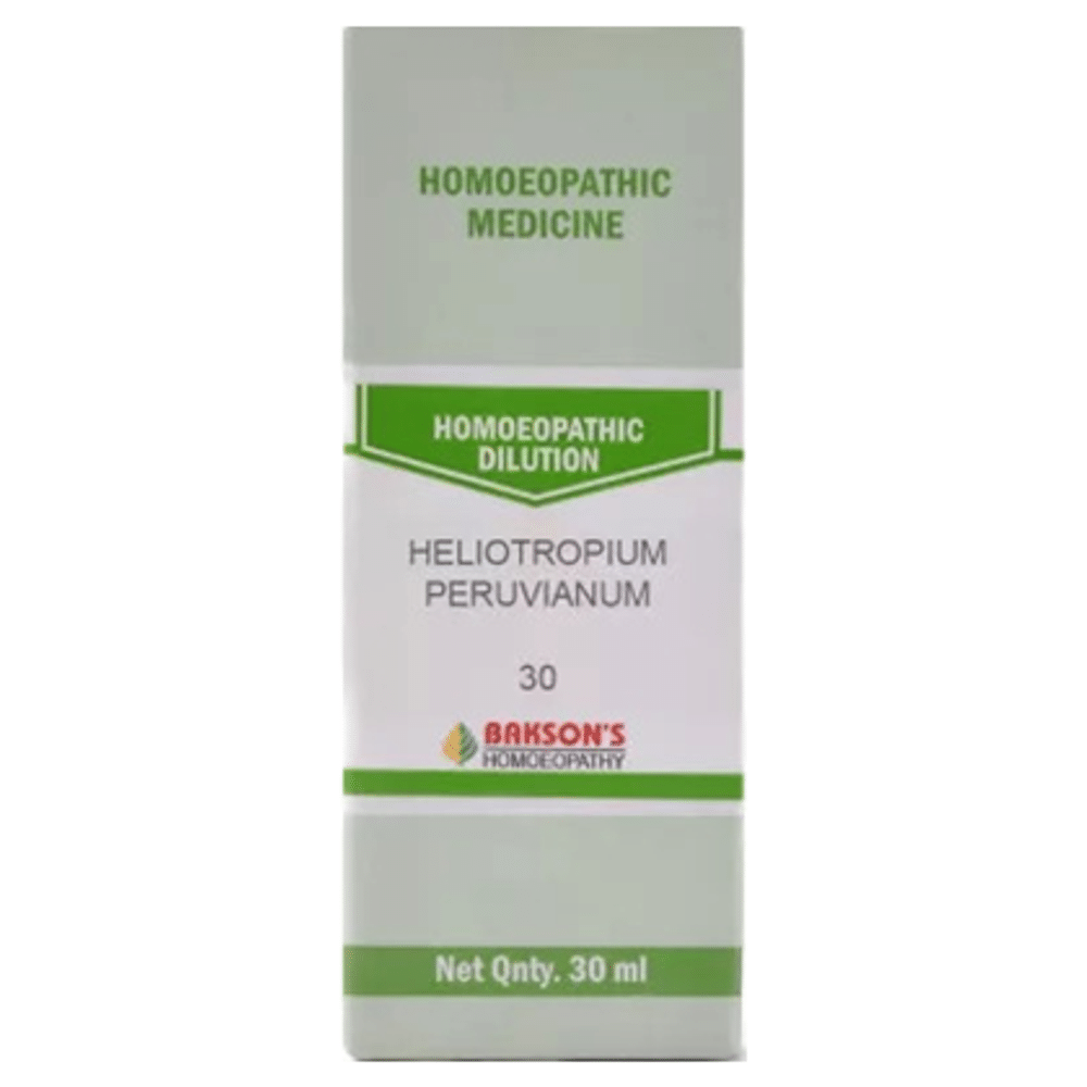 Bakson's Homeopathy Heliotropium Peruvianum Dilution 30 Bakson's Homeopathy Heliotropium Peruvianum Dilution 30