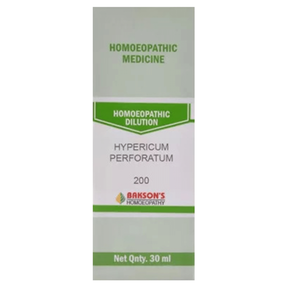 Bakson's Homeopathy Hypericum Perforatum Dilution 200 Bakson's Homeopathy Hypericum Perforatum Dilution 200