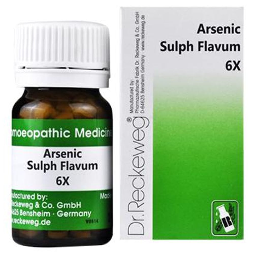 Dr. Reckeweg Arsenic Sulph Flavum Trituration Tablet 6X Dr. Reckeweg Arsenic Sulph Flavum Trituration Tablet 6X