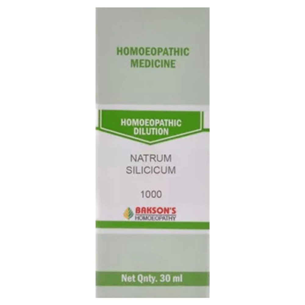Bakson's Homeopathy Natrum Silicicum Dilution 1000 CH Bakson's Homeopathy Natrum Silicicum Dilution 1000 CH
