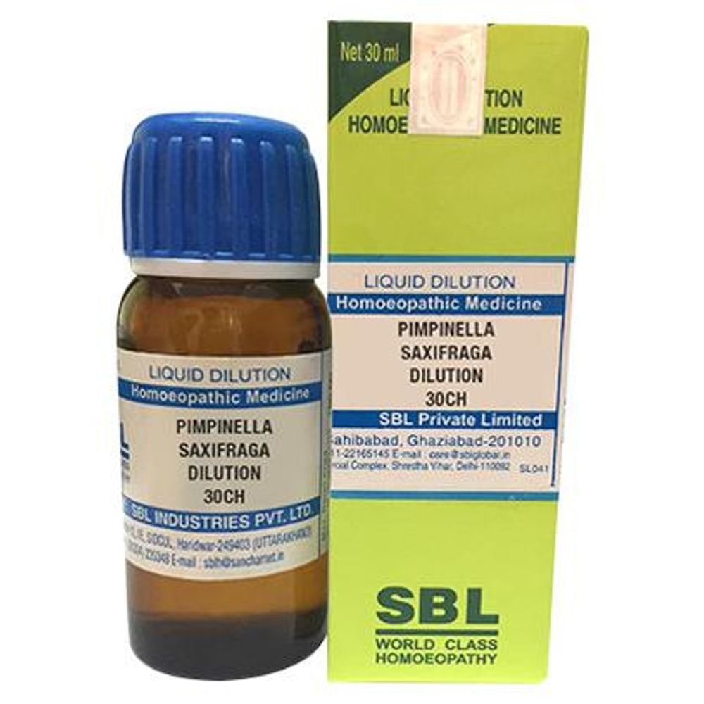 SBL Pimpinella Saxifraga Dilution 30 CH SBL Pimpinella Saxifraga Dilution 30 CH