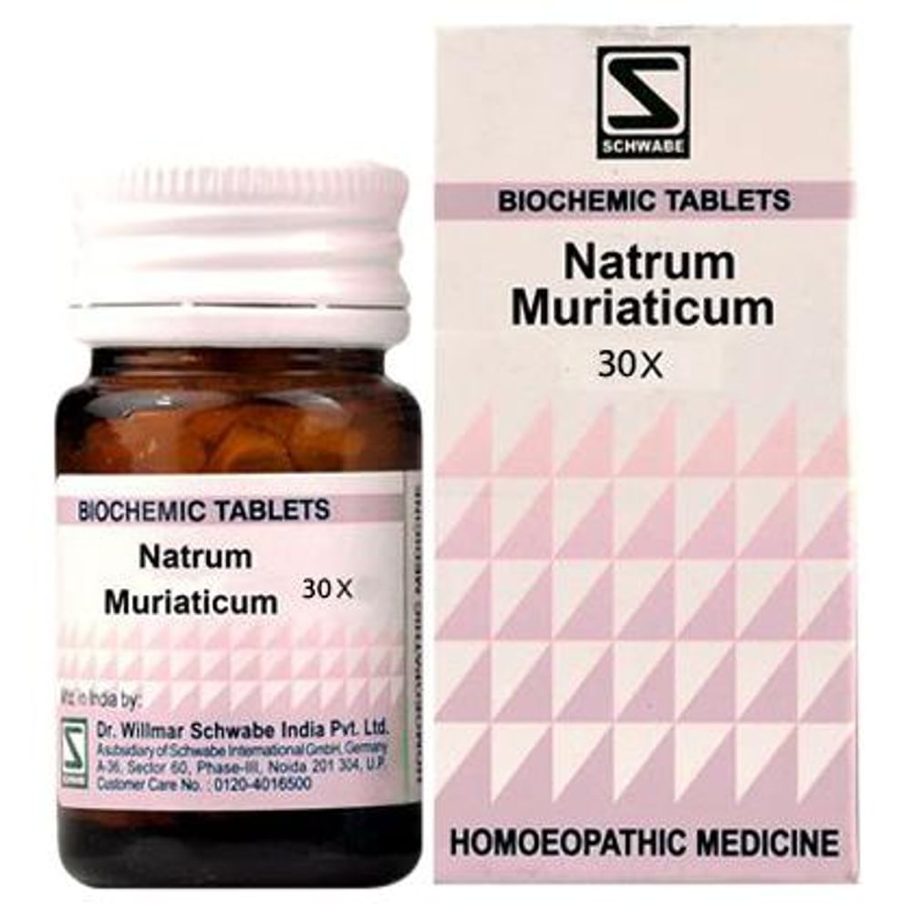 Dr Willmar Schwabe India Natrum Muriaticum Biochemic Tablet 30X