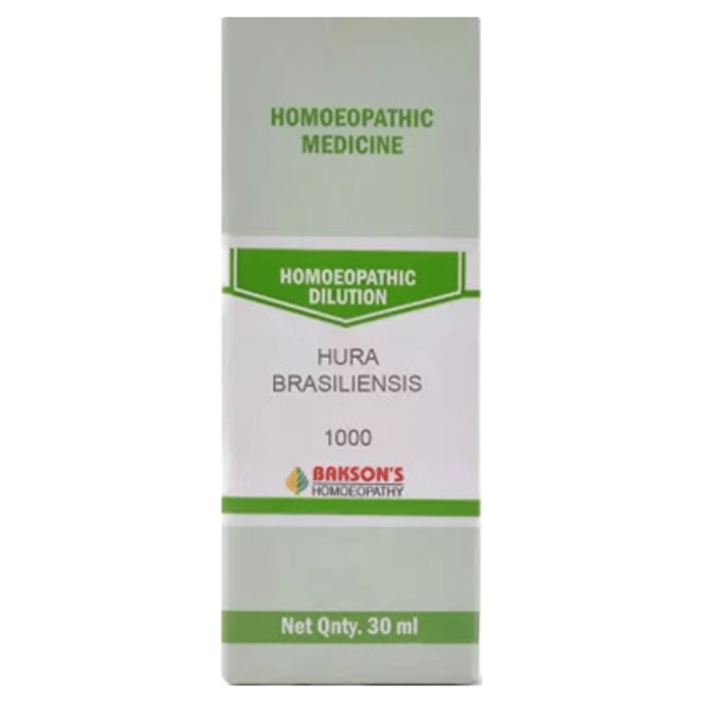 Bakson's Homeopathy Hura Brasiliensis Dilution 1000 CH Bakson's Homeopathy Hura Brasiliensis Dilution 1000 CH