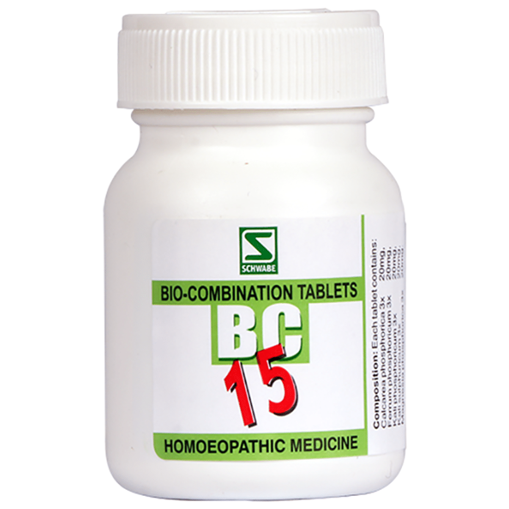 Dr Willmar Schwabe India Bio-Combination 15 (BC 15) Tablet Dr Willmar Schwabe India Bio-Combination 15 (BC 15) Tablet