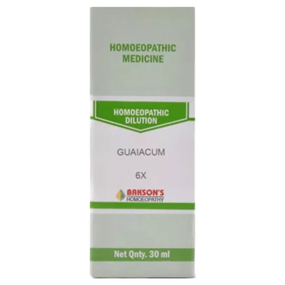 Bakson's Homeopathy Guaiacum Dilution 6X