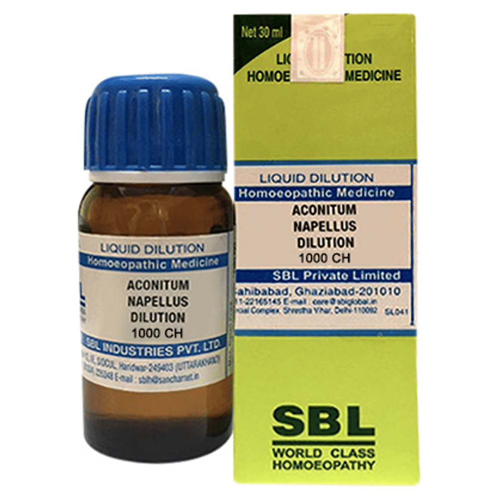 SBL Aconitum Napellus Dilution 1000 CH SBL Aconitum Napellus Dilution 1000 CH