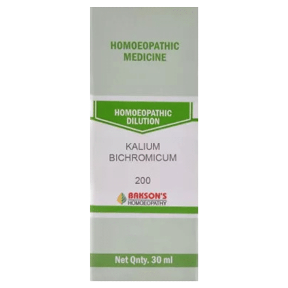 Bakson's Homeopathy Kalium Bichromicum Dilution 200 Bakson's Homeopathy Kalium Bichromicum Dilution 200