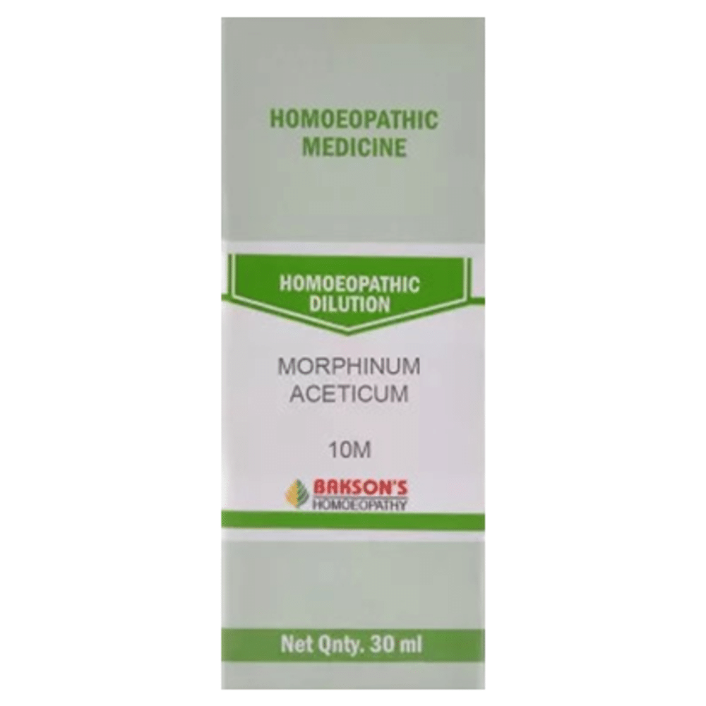 Bakson's Homeopathy Morphinum Aceticum Dilution 10M