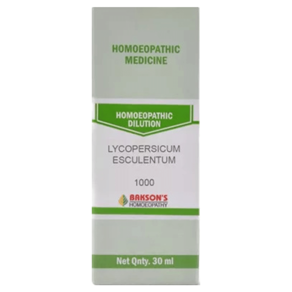 Bakson's Homeopathy Lycopersicum Esculentum Dilution 1000 CH Bakson's Homeopathy Lycopersicum Esculentum Dilution 1000 CH