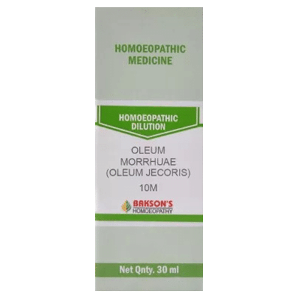 Bakson's Homeopathy Oleum Morrhuae (Oleum Jecoris) Dilution 10M