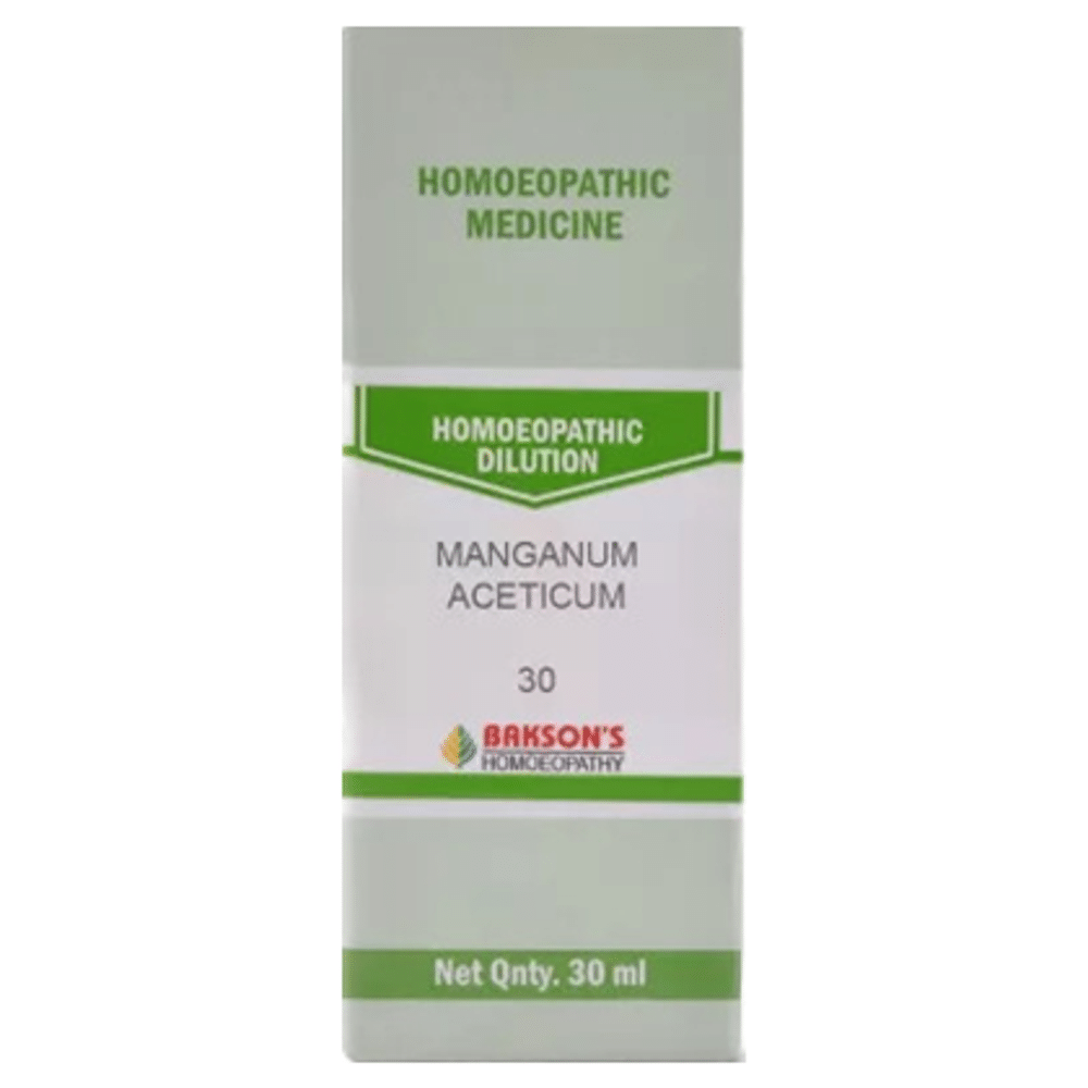 Bakson's Homeopathy Manganum Aceticum Dilution 30