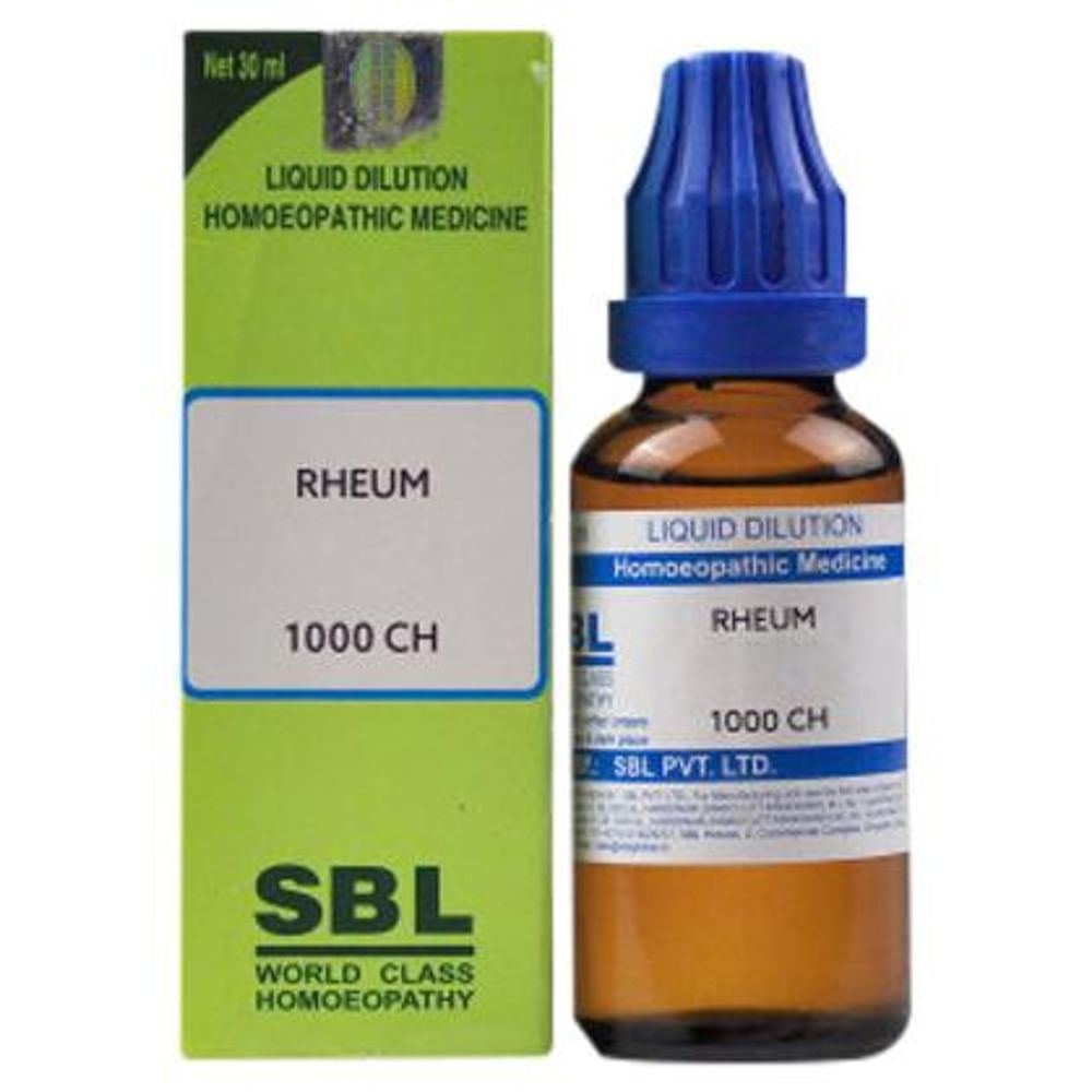 SBL Rheum Dilution 1000 CH SBL Rheum Dilution 1000 CH