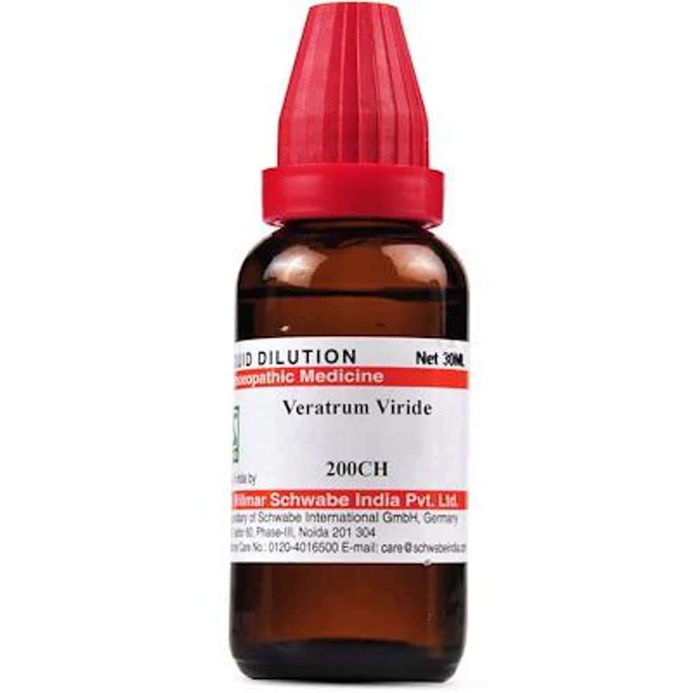 Dr Willmar Schwabe India Veratrum Viride Dilution 200 CH Dr Willmar Schwabe India Veratrum Viride Dilution 200 CH