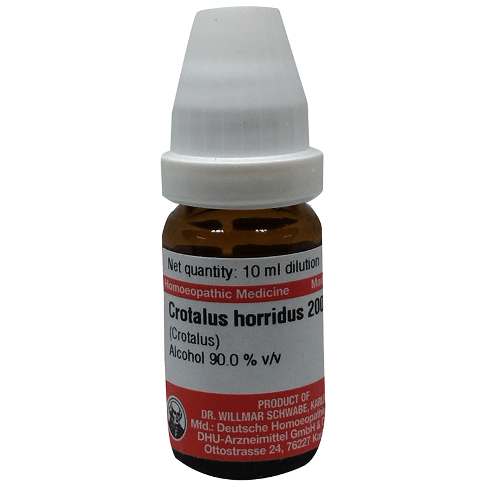 Dr Willmar Schwabe Germany Crotalus Horridus Dilution 200 Dr Willmar Schwabe Germany Crotalus Horridus Dilution 200