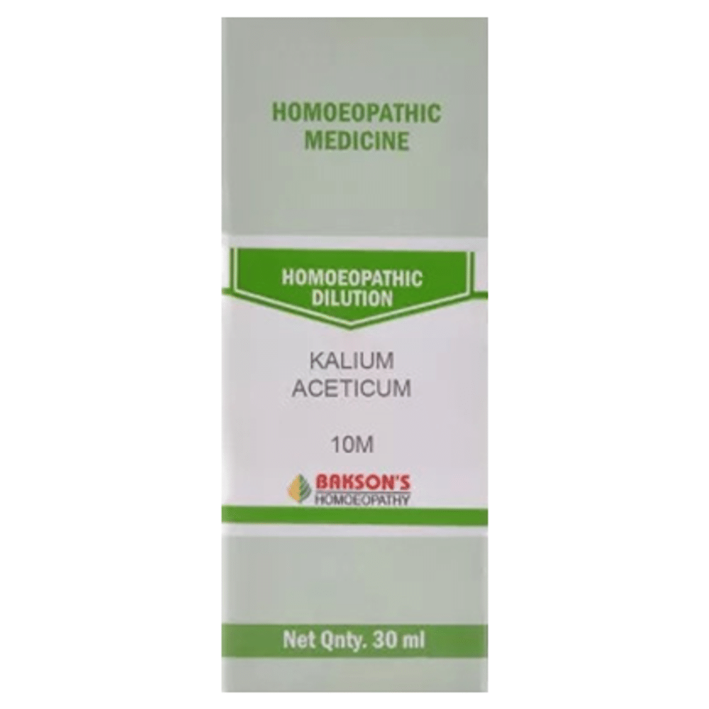 Bakson's Homeopathy Kalium Aceticum Dilution 10M Bakson's Homeopathy Kalium Aceticum Dilution 10M