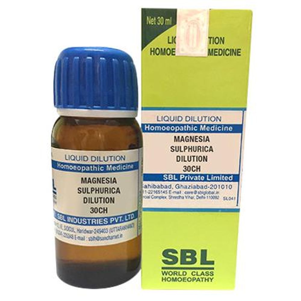 SBL Magnesia Sulphurica Dilution 30 CH SBL Magnesia Sulphurica Dilution 30 CH