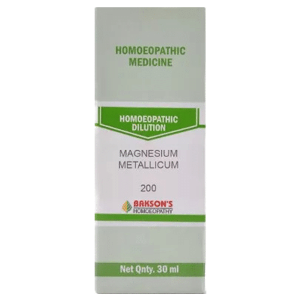 Bakson's Homeopathy Magnesium Metallicum Dilution 200
