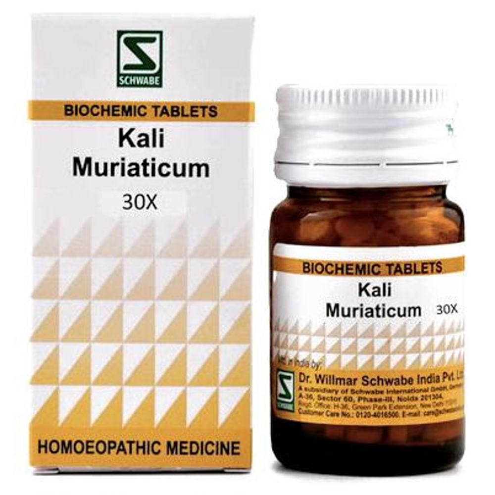 Dr Willmar Schwabe India Kali Muriaticum Biochemic Tablet 30X Dr Willmar Schwabe India Kali Muriaticum Biochemic Tablet 30X