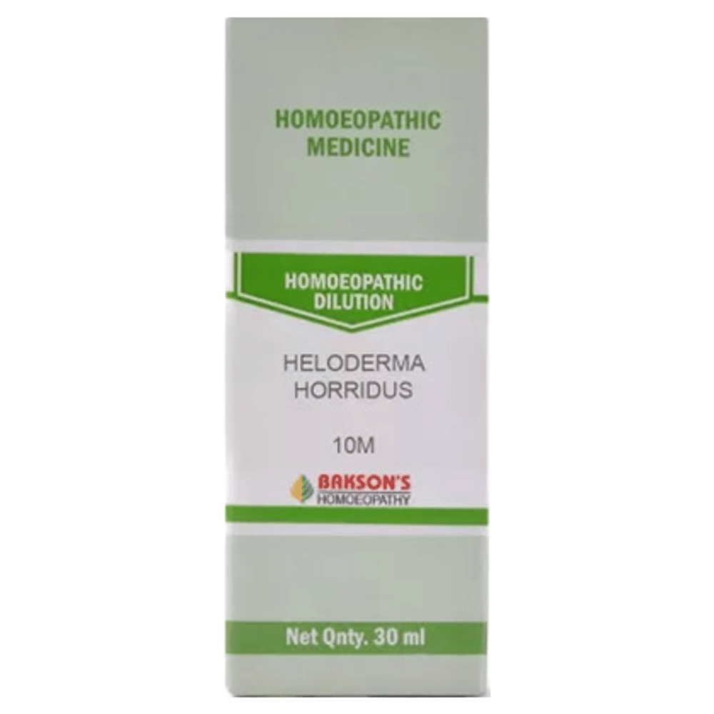 Bakson's Homeopathy Heloderma Horridus Dilution 10M Bakson's Homeopathy Heloderma Horridus Dilution 10M