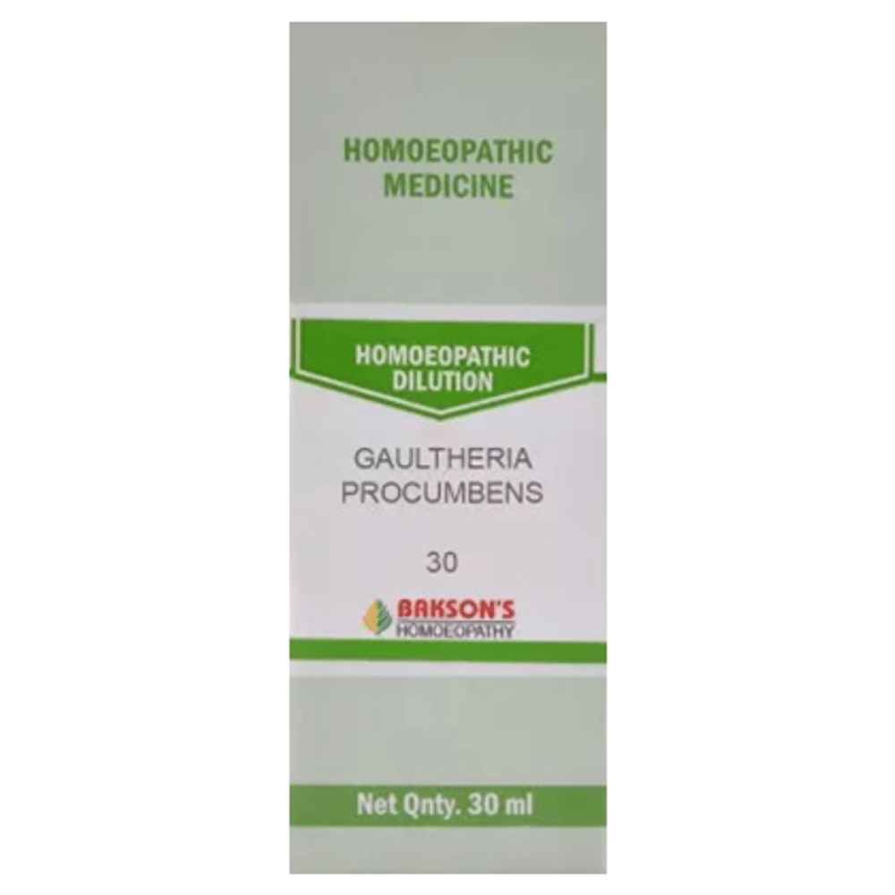 Bakson's Homeopathy Gaultheria Procumbens Dilution 30 Bakson's Homeopathy Gaultheria Procumbens Dilution 30
