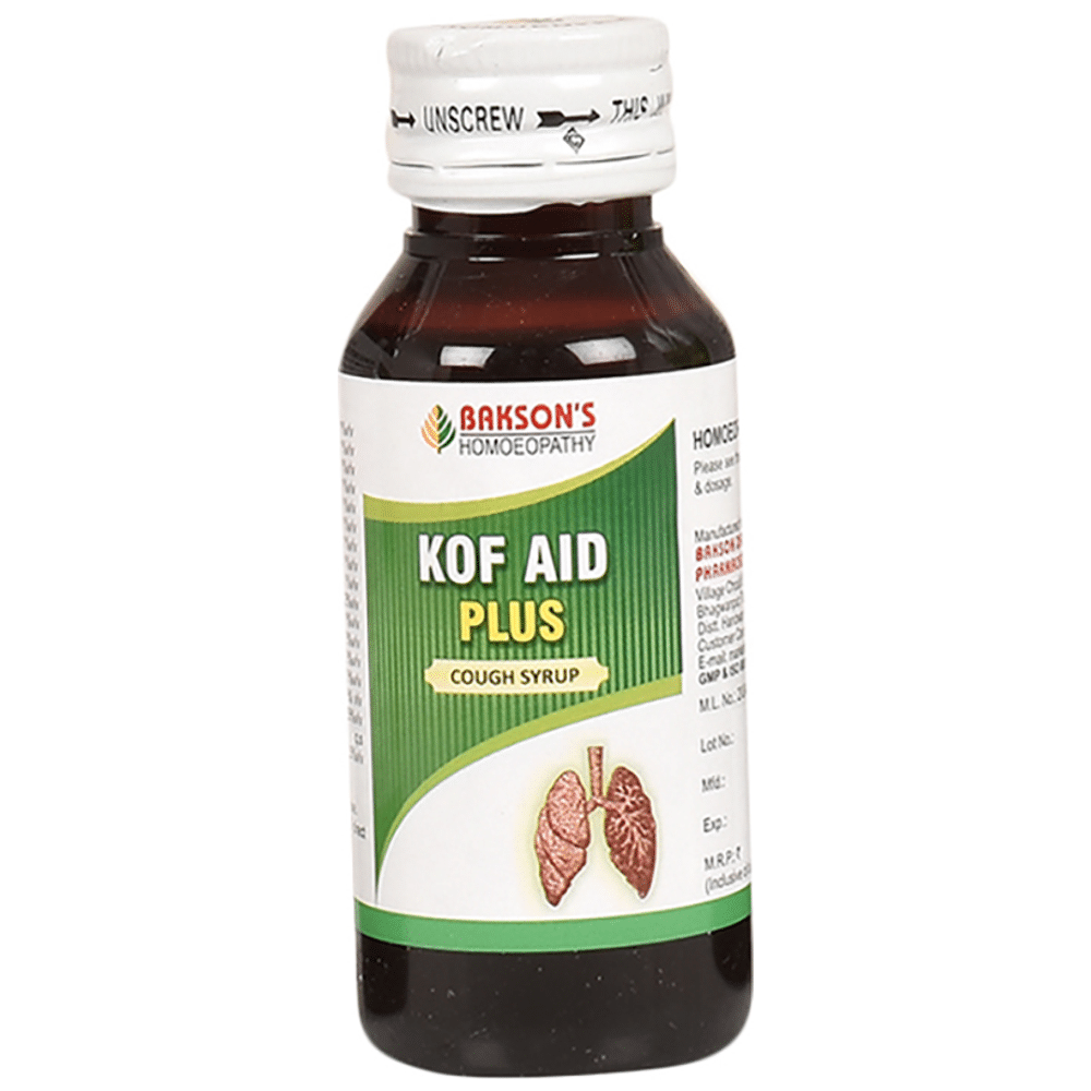 Bakson's Homeopathy Kof Aid Plus Cough Syrup Bakson's Homeopathy Kof Aid Plus Cough Syrup