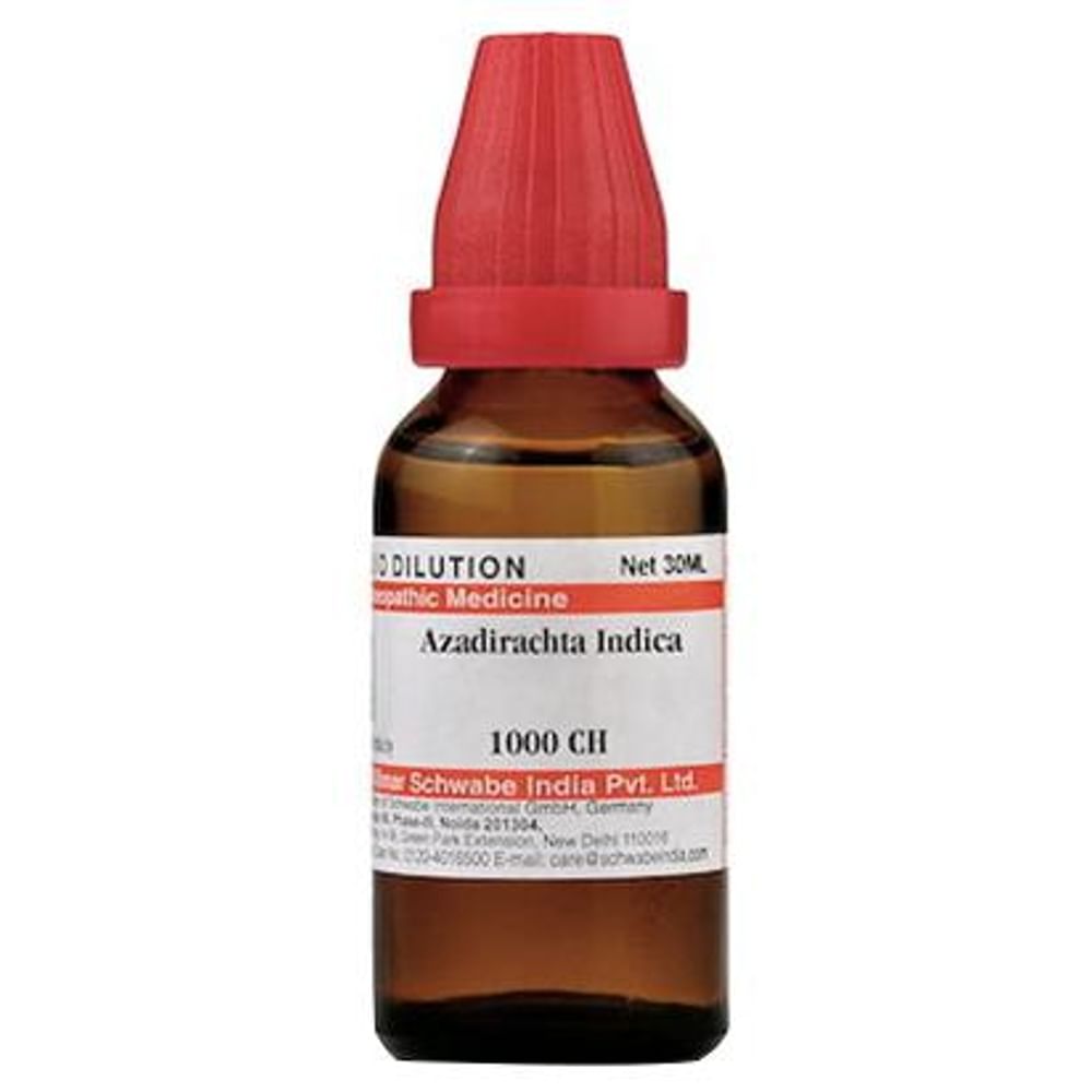 Dr Willmar Schwabe India Azadirachta Indica Dilution 1000 CH Dr Willmar Schwabe India Azadirachta Indica Dilution 1000 CH