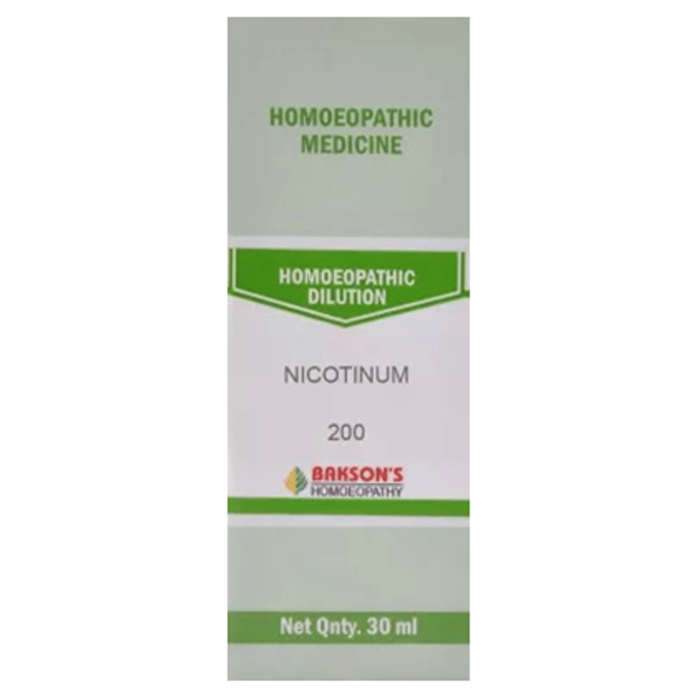 Bakson's Homeopathy Nicotinum Dilution 200 Bakson's Homeopathy Nicotinum Dilution 200