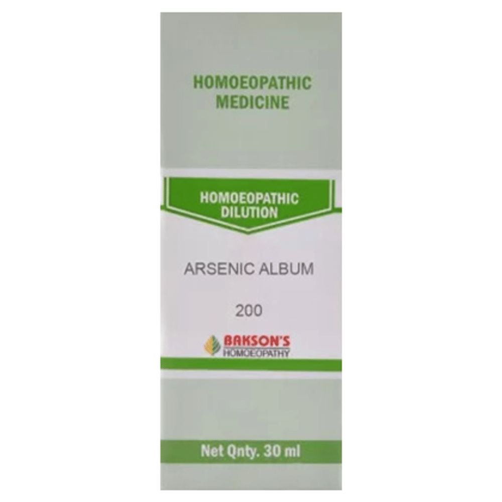 Bakson's Homeopathy Arsenic Album Dilution 200 Bakson's Homeopathy Arsenic Album Dilution 200