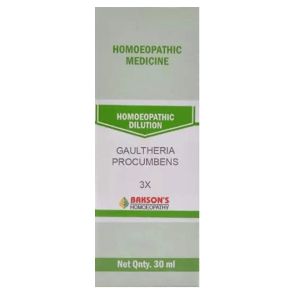Bakson's Homeopathy Gaultheria Procumbens Dilution 3X